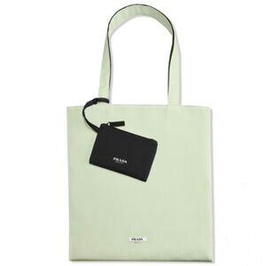 Prada Beauty Light Green Tote Bag NEW